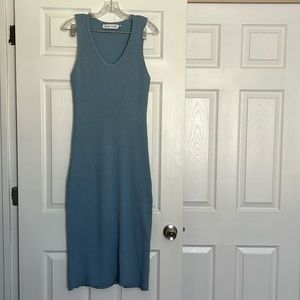 NU-IN Blue Ribbed Midi Dress XXS
